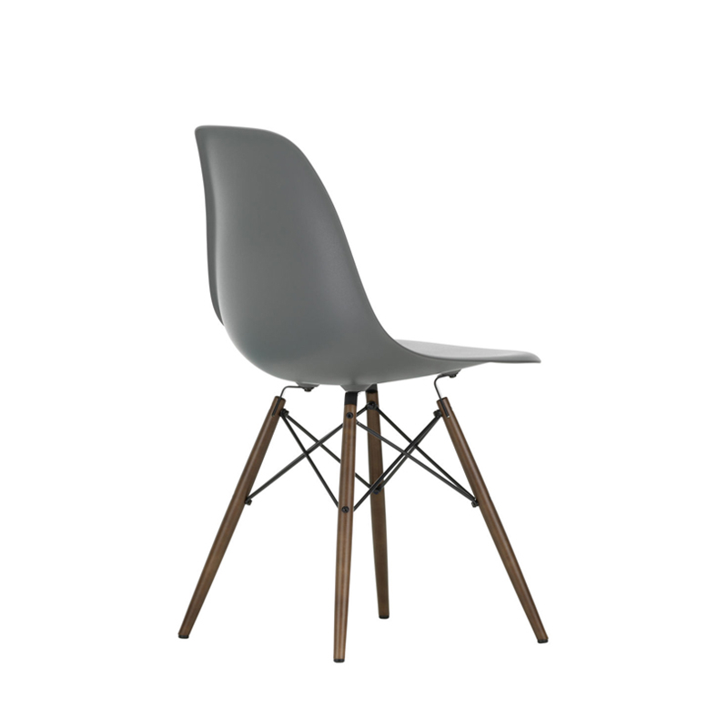 Chaise EAMES PLASTIC CHAIR DSW érable foncé Gris granit RE VITRA