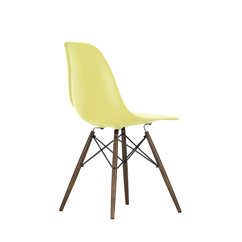 Chaise EAMES PLASTIC CHAIR DSW érable foncé Citron RE VITRA