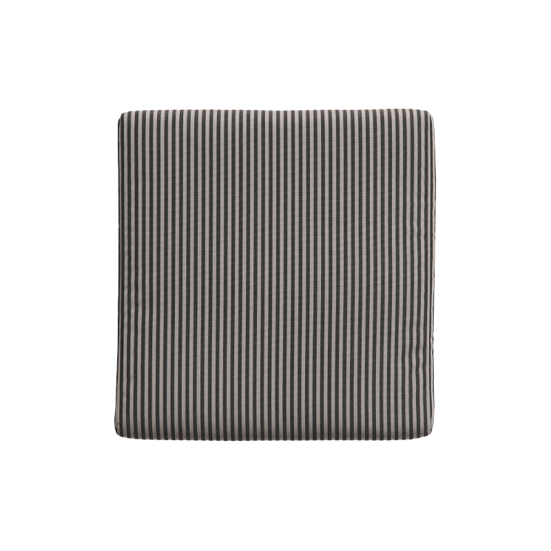 Coussin Coussin pour chaise TYPE Rayé gris / noir HAY