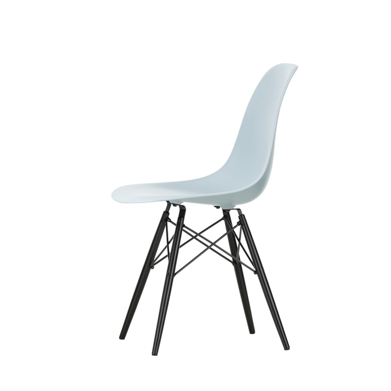 EAMES PLASTIC CHAIR DSW Black maple Bluish grey RE