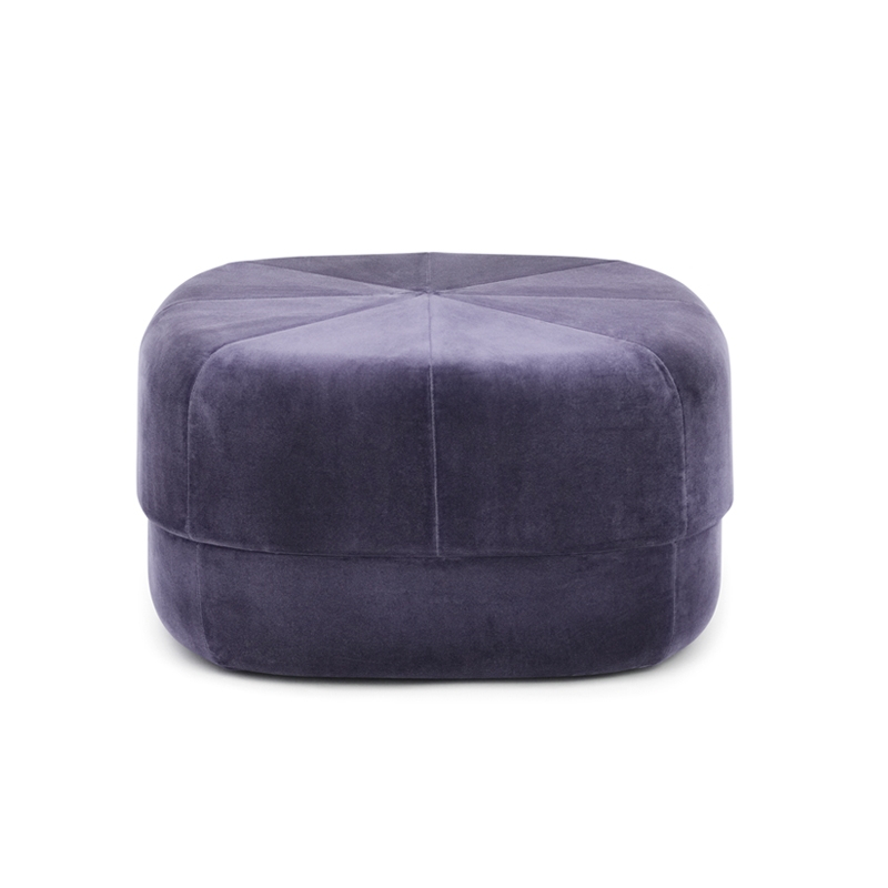 Pouf CIRCUS Large Velours violet Normann Copenhagen