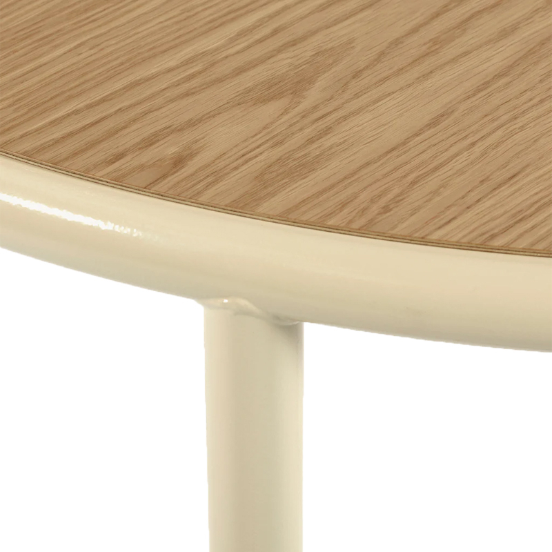 Table WOODEN TABLE ROUND L Ivoire VALERIE OBJECTS