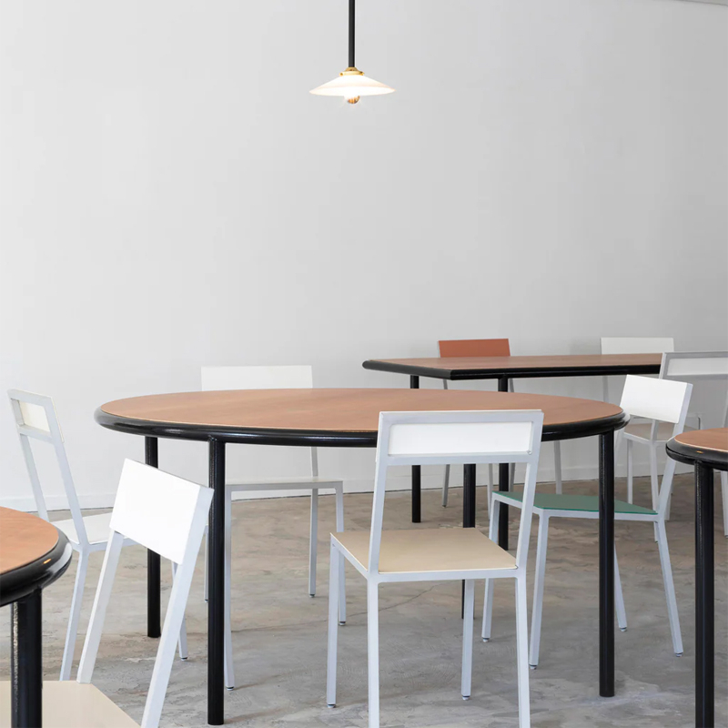 Table WOODEN TABLE ROUND L Noir VALERIE OBJECTS
