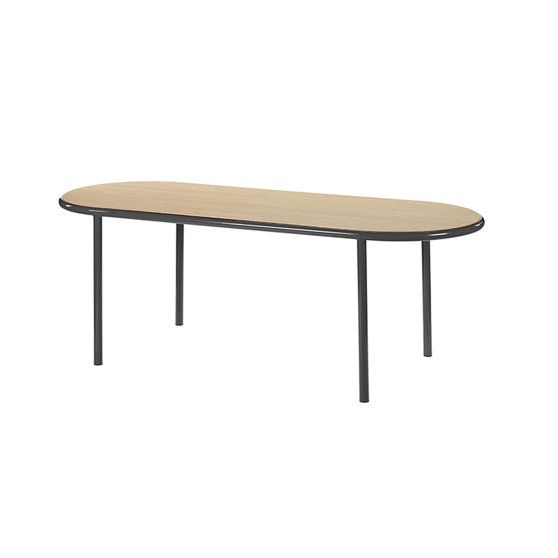 Table WOODEN TABLE OVAL Noir VALERIE OBJECTS