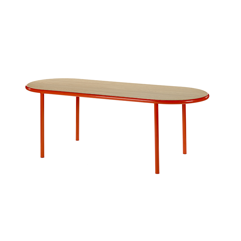 Table WOODEN TABLE OVAL Rouge VALERIE OBJECTS