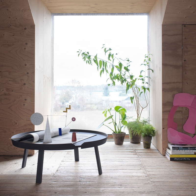 Table basse AROUND XL Brun foncé MUUTO