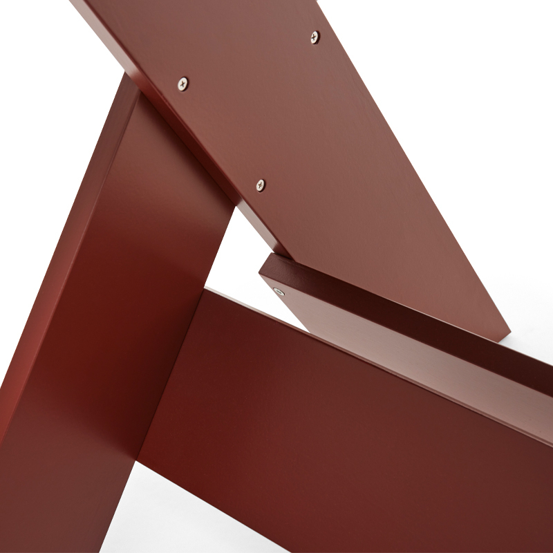 Table extérieur CRATE L 230 Rouge fer HAY