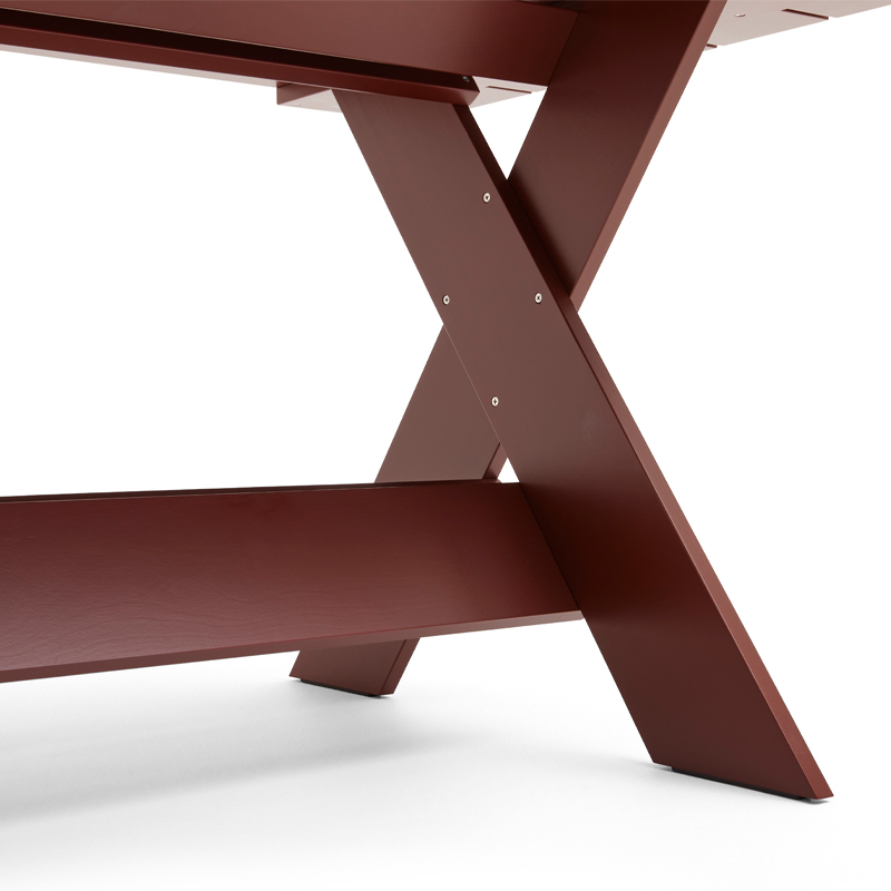 Table extérieur CRATE L 230 Rouge fer HAY
