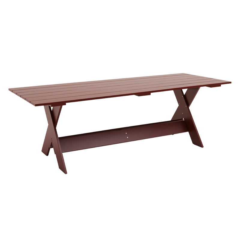 Table extérieur CRATE L 230 Rouge fer HAY