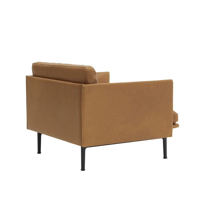 Fauteuil OUTLINE Cuir Cognac MUUTO