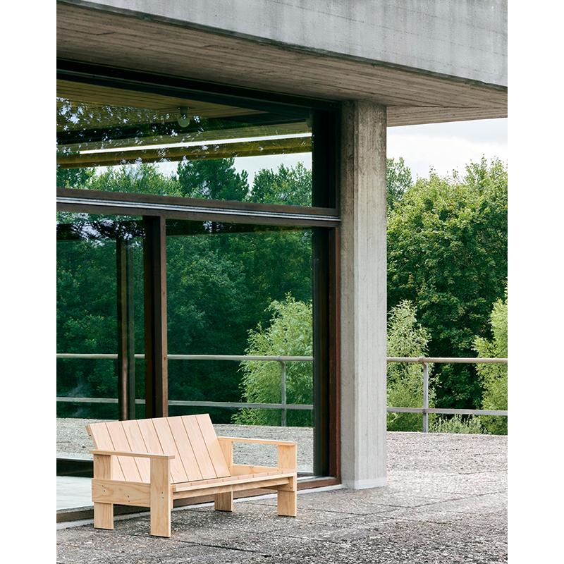 Banc extérieur CRATE LOUNGE Pin HAY