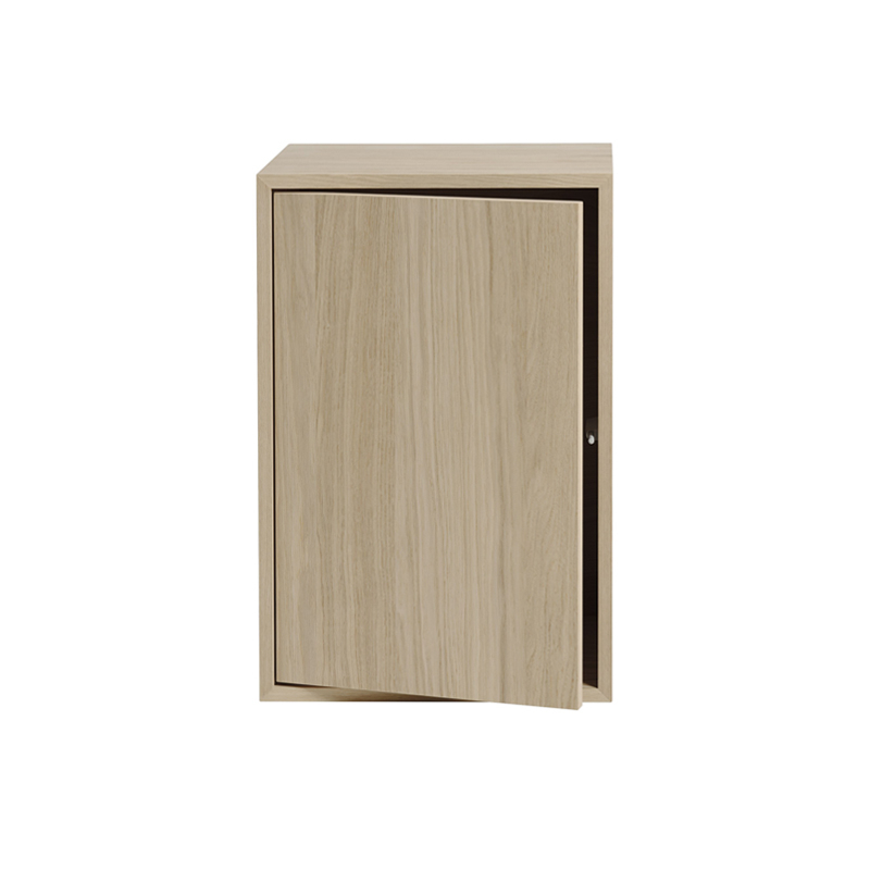 Etagère STACKED Large avec porte Chêne MUUTO