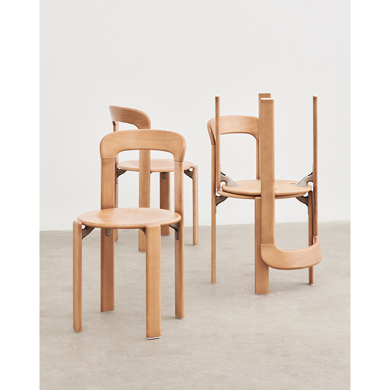 Chaise REY Hêtre doré HAY