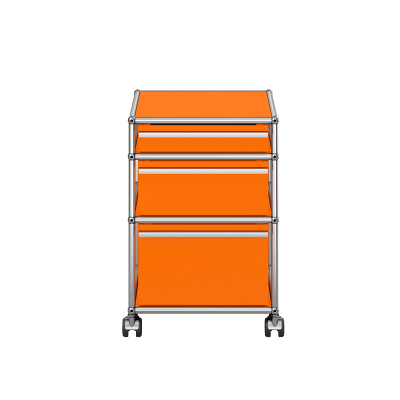 Meuble de rangement USM HALLER M63 Orange pur USM HALLER