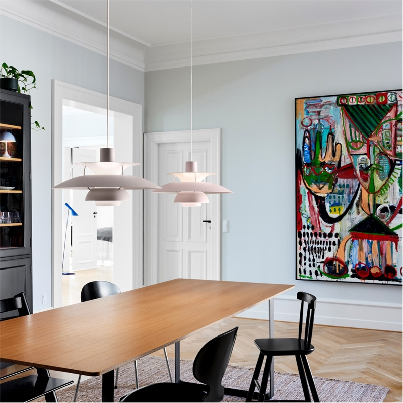 Suspension PH 5 Monochrome gris oyster LOUIS POULSEN
