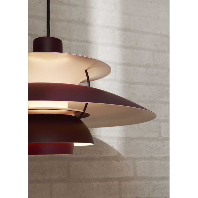 Suspension PH 5 Monochrome Burgundy LOUIS POULSEN