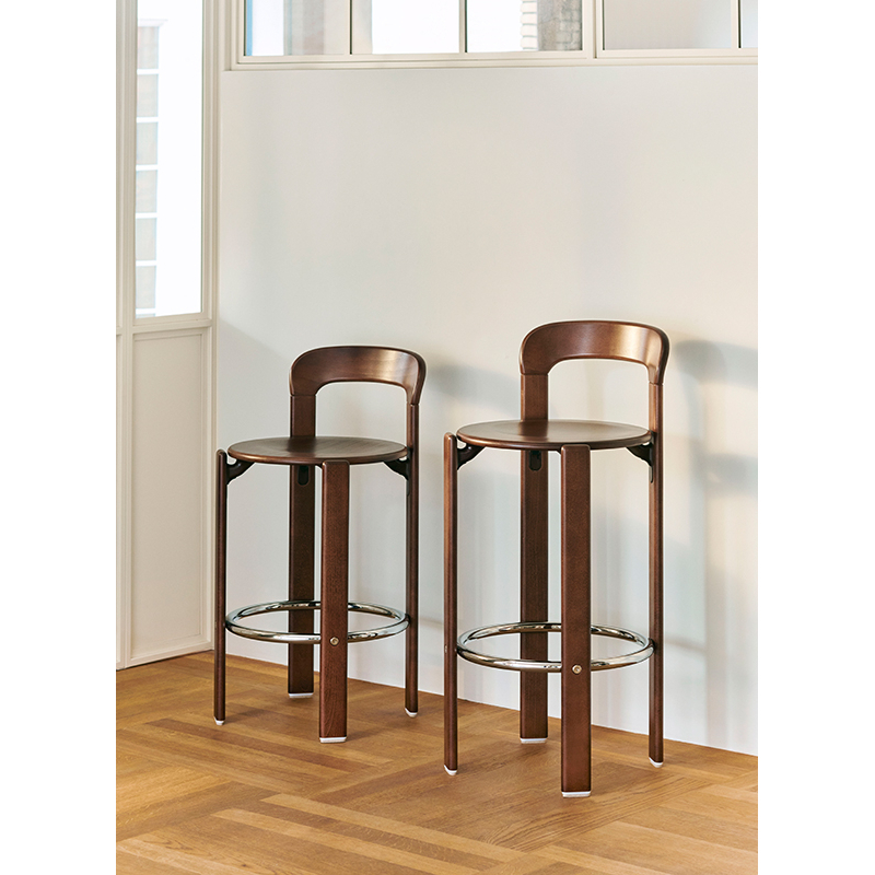 Tabouret haut REY H 75 Marron umber HAY