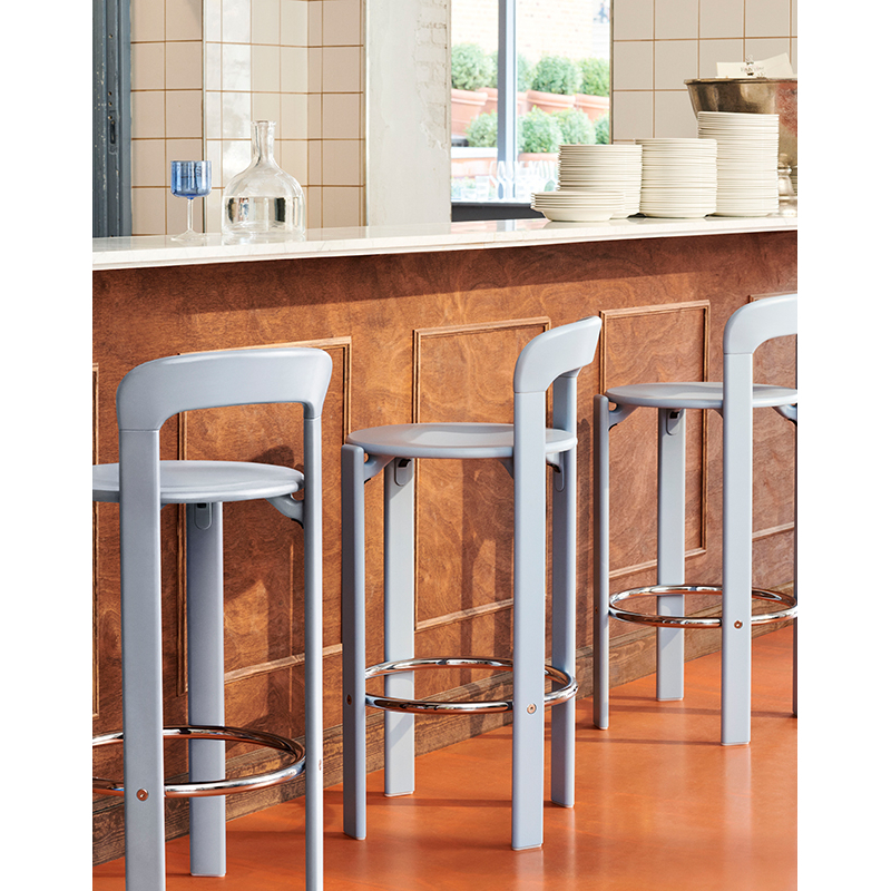 Tabouret haut REY H 75 Marron umber HAY