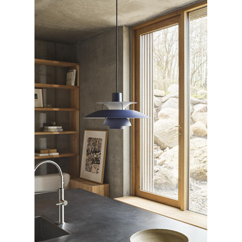 Suspension PH 5 Monochrome Dusty Indigo LOUIS POULSEN