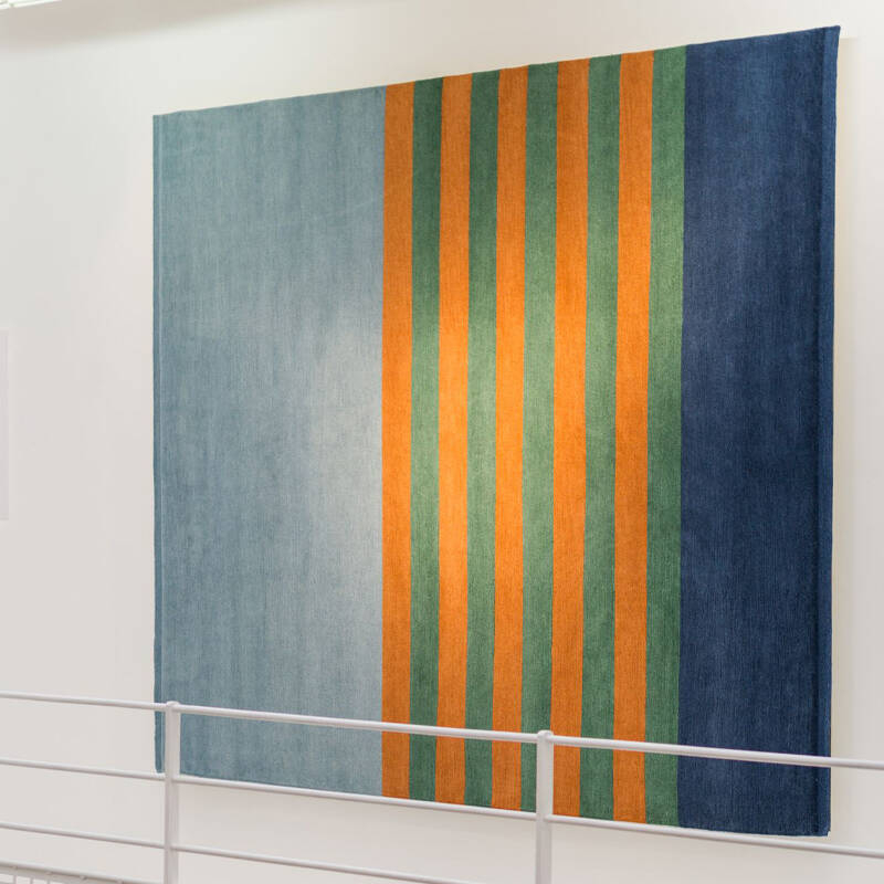 Tapis Tapis LES ARCS VERT ABRICOT 1972 CC-TAPIS