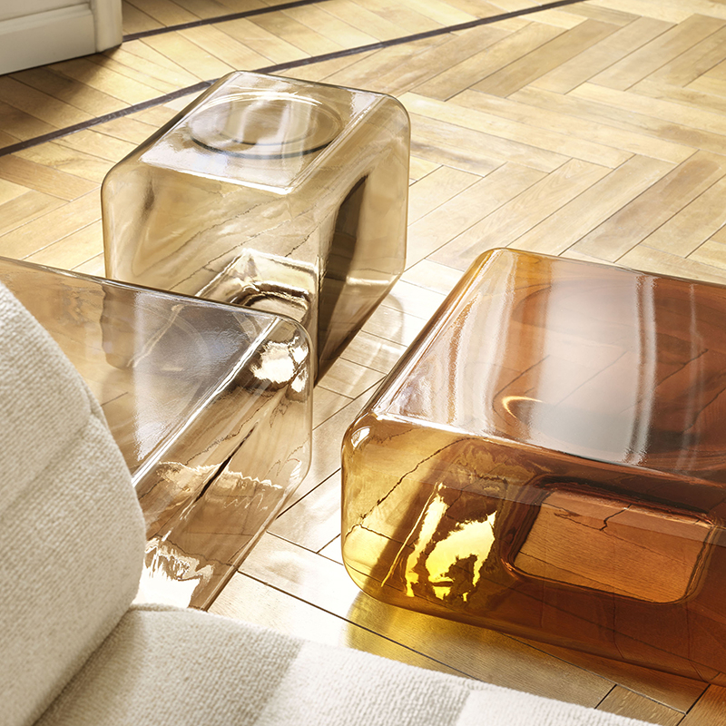 Table basse LOKUM 55x55 Ambre ACERBIS