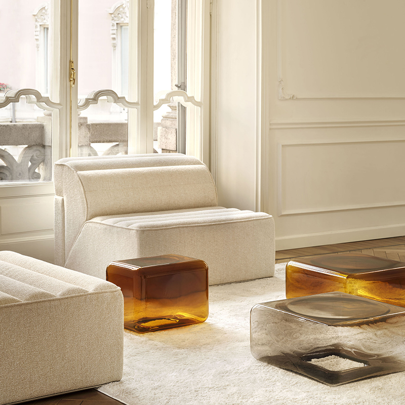 Table basse LOKUM 55x55 Ambre ACERBIS