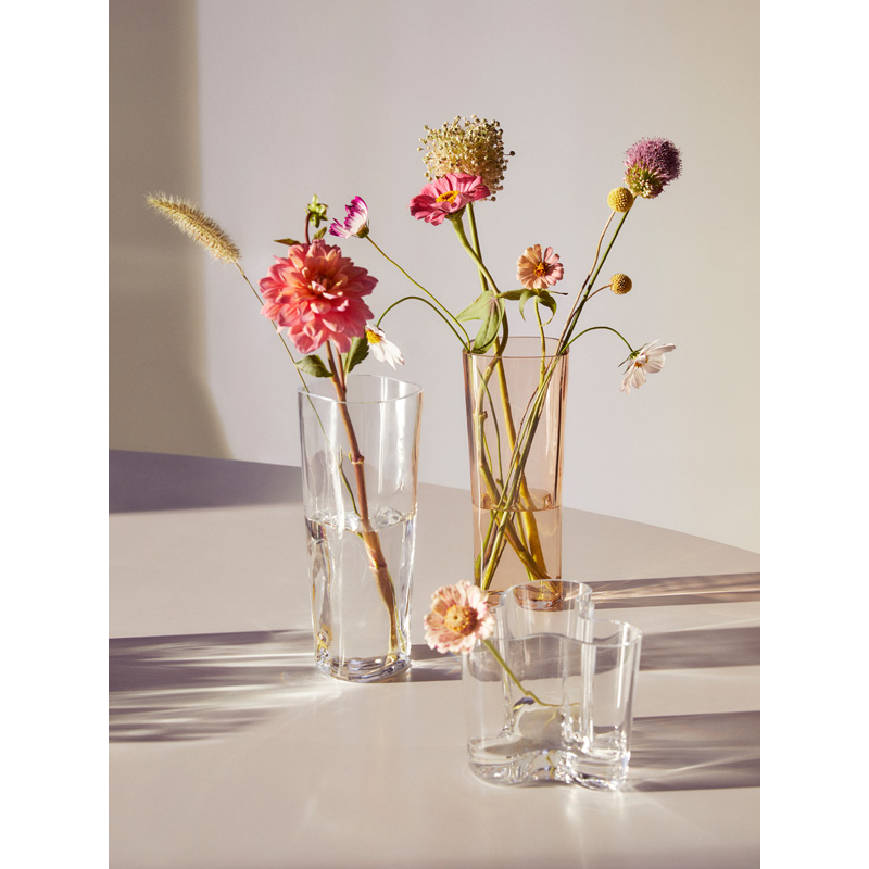 Vase Vase AALTO H 18 Transparent IITTALA