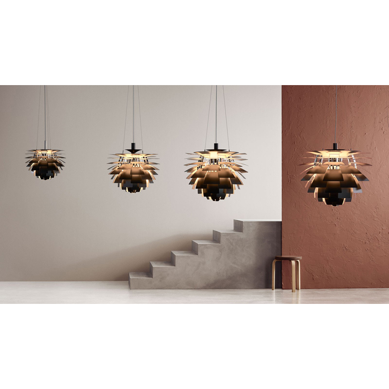 Suspension PH ARTICHOKE Ø60 Noir LOUIS POULSEN