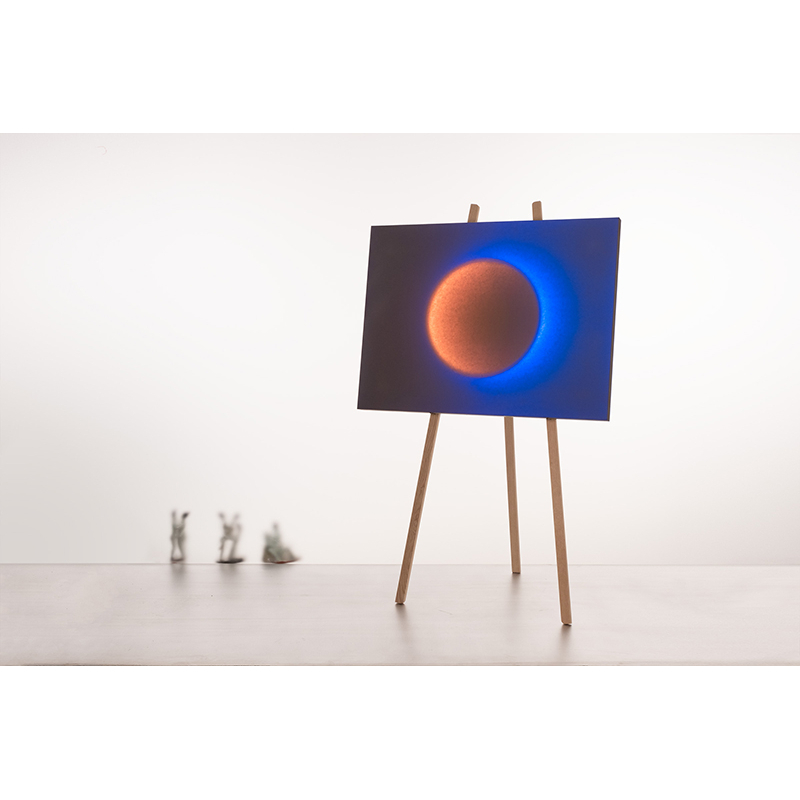 Lampadaire MOODMOON framed avec trépied Blanc INGO MAURER