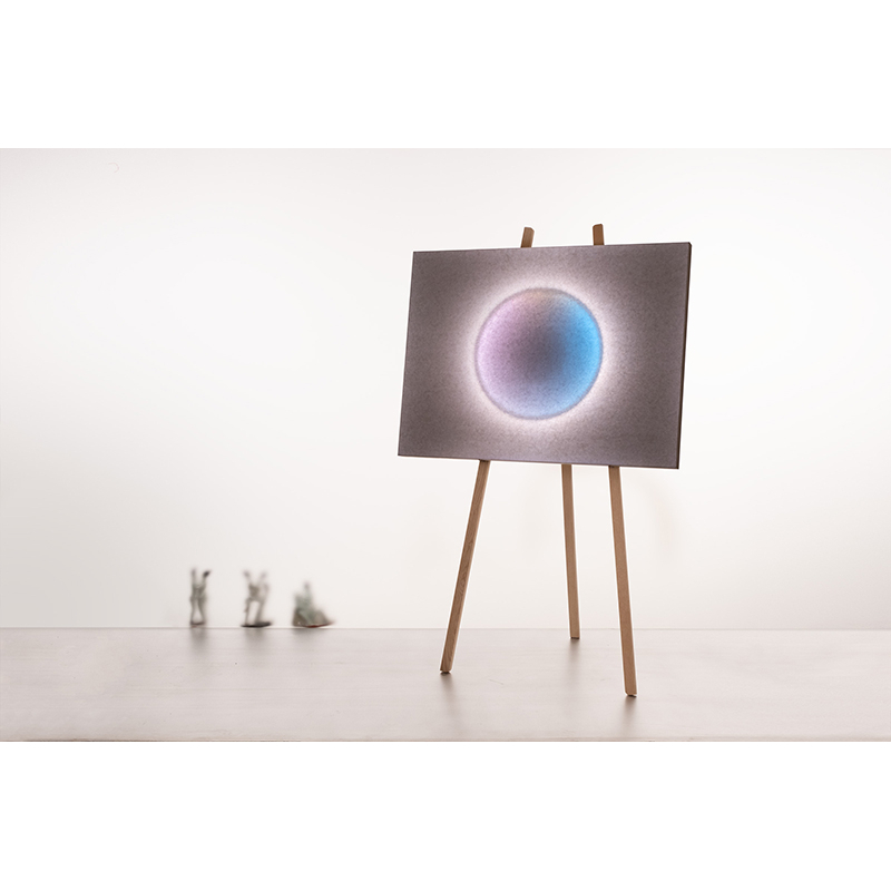 Lampadaire MOODMOON framed avec trépied Blanc INGO MAURER
