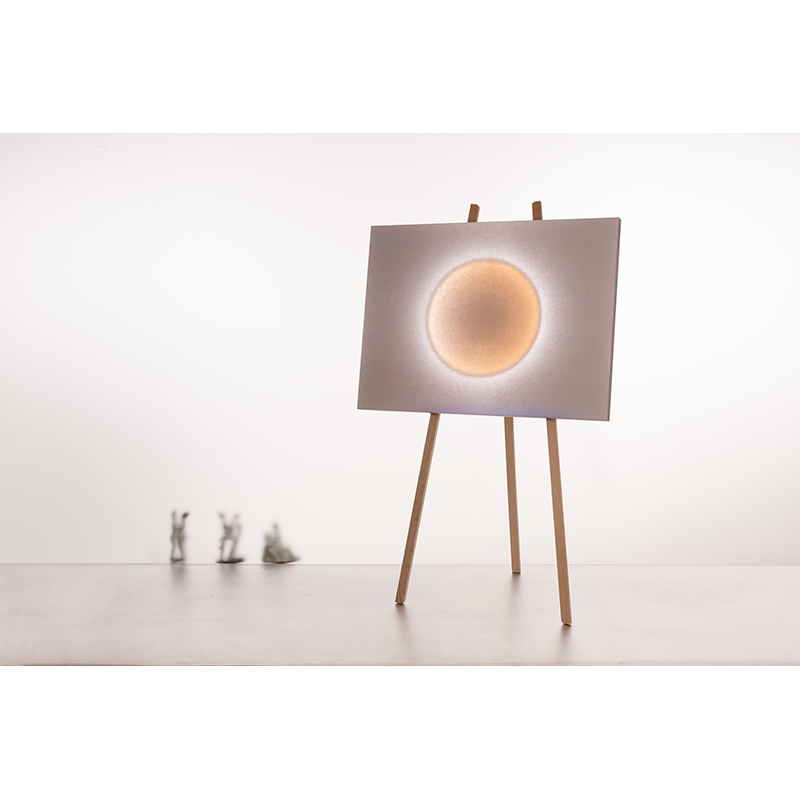 Lampadaire MOODMOON framed avec trépied Blanc INGO MAURER