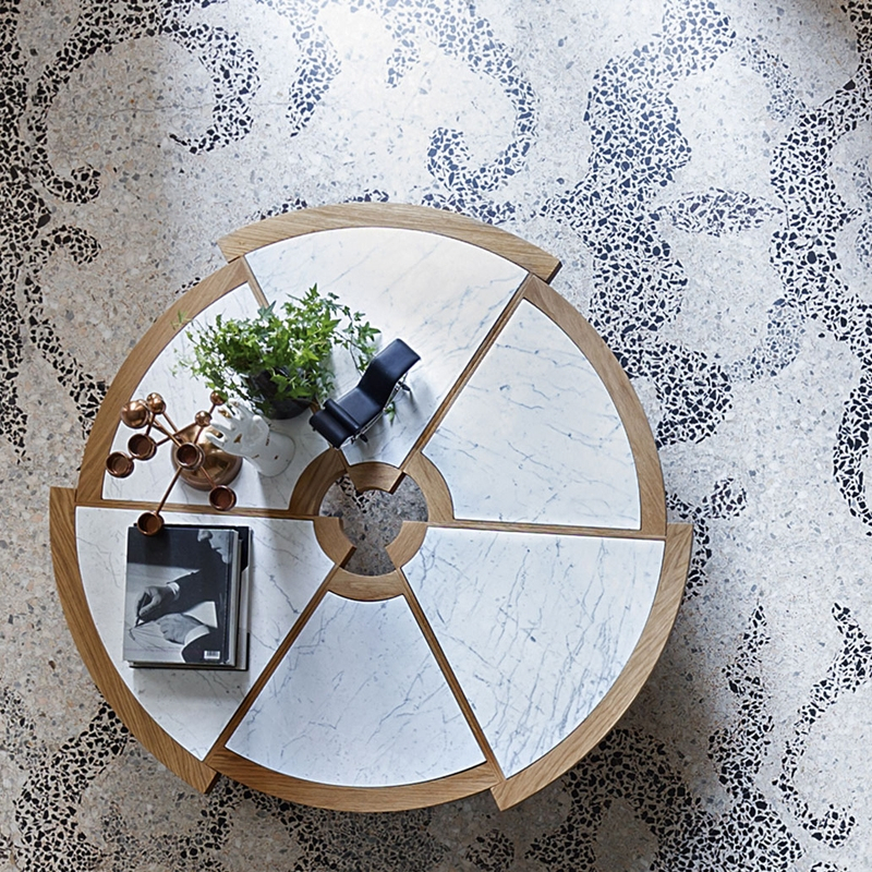 Table basse 529 RIO marbre Blanc CASSINA