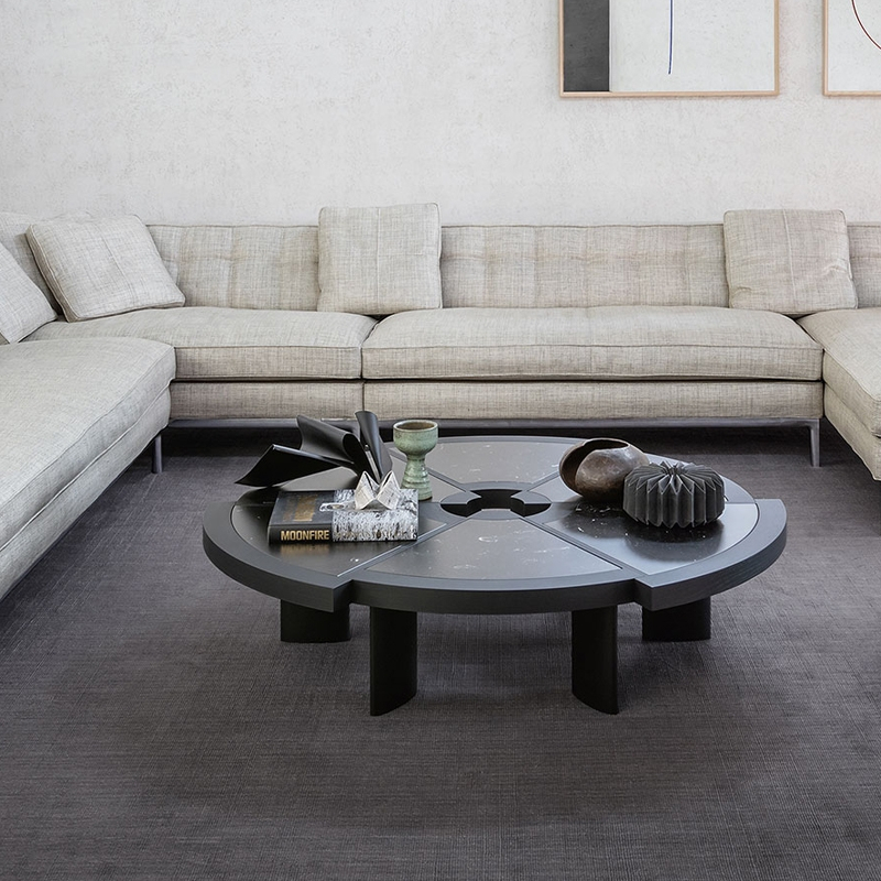 Table basse 529 RIO marbre Noir CASSINA