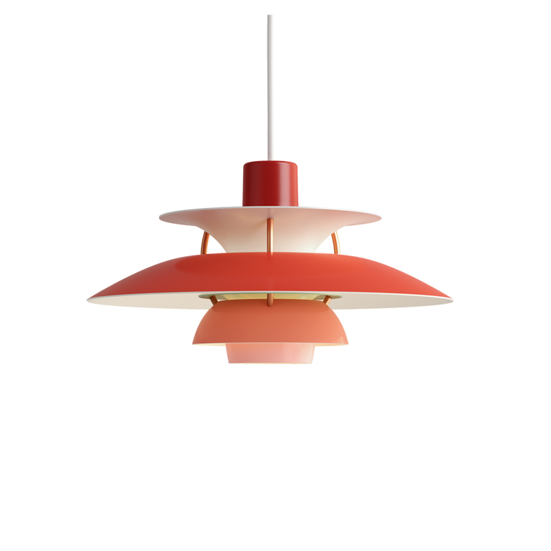 Suspension PH 5 MINI Nuances de rouge LOUIS POULSEN