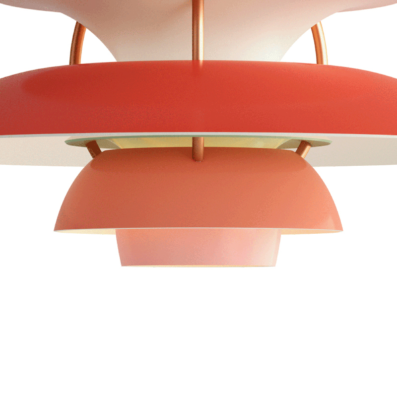 Suspension PH 5 MINI Nuances de rouge LOUIS POULSEN