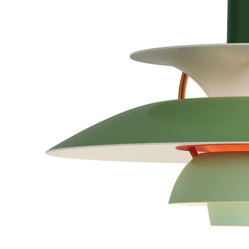 Suspension PH 5 MINI Nuances de vert LOUIS POULSEN