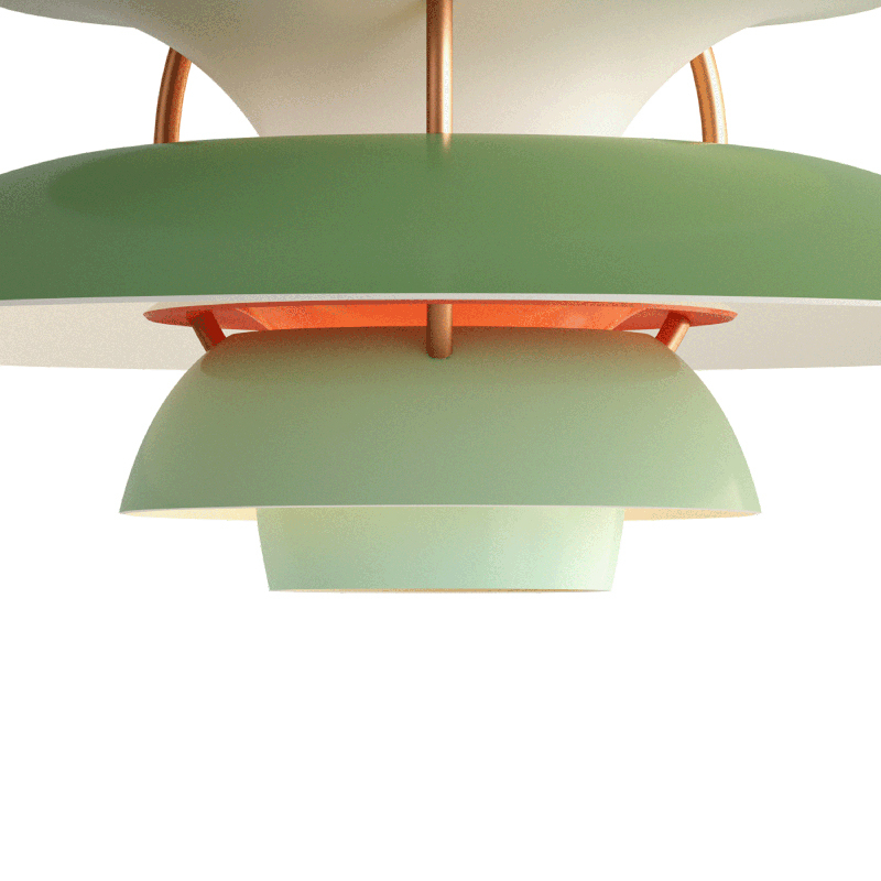 Suspension PH 5 MINI Nuances de vert LOUIS POULSEN