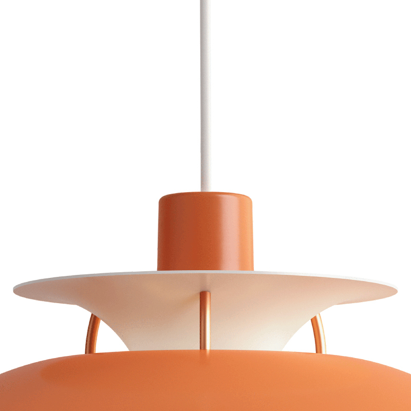 Suspension PH 5 MINI Nuances de orange  LOUIS POULSEN
