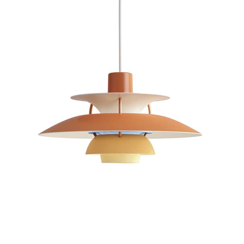 Suspension PH 5 MINI Nuances de orange  LOUIS POULSEN