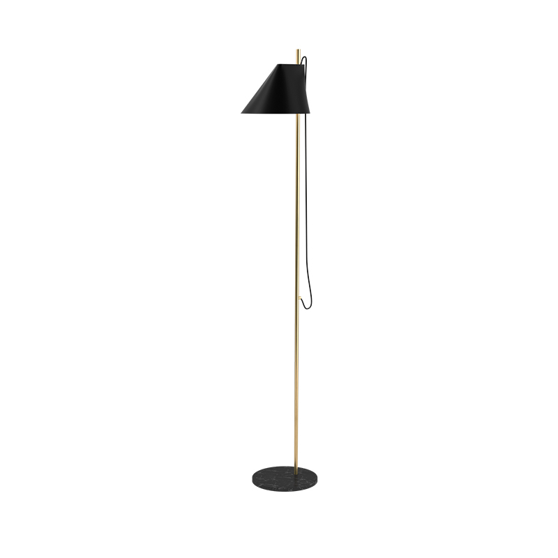Lampadaire YUH FLOOR Laiton/ noir LOUIS POULSEN