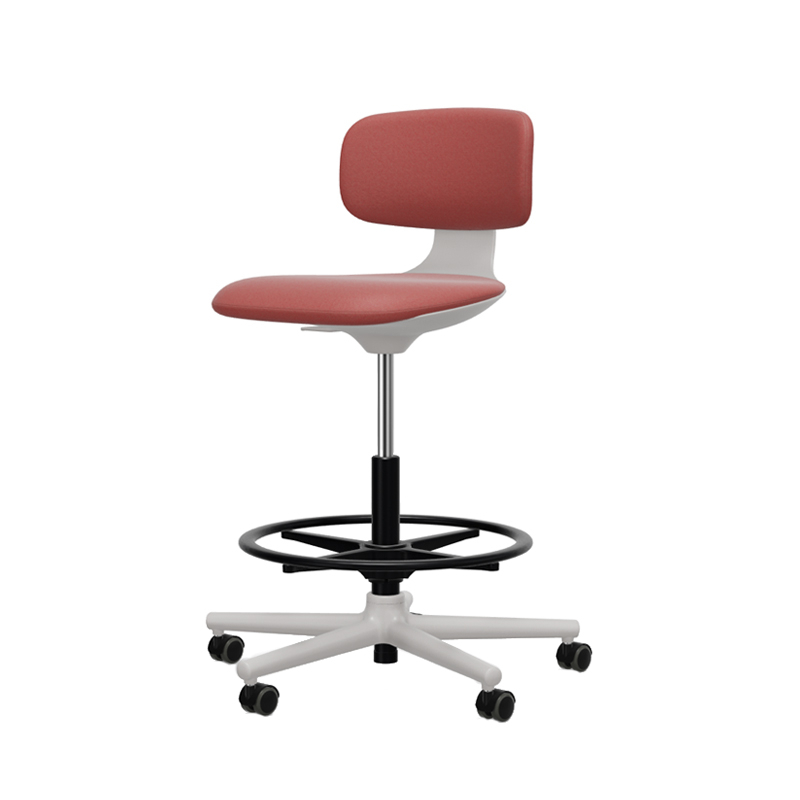 Fauteuil de bureau ROOKIE HIGH Plano coquelicot champagne/ gris clair VITRA