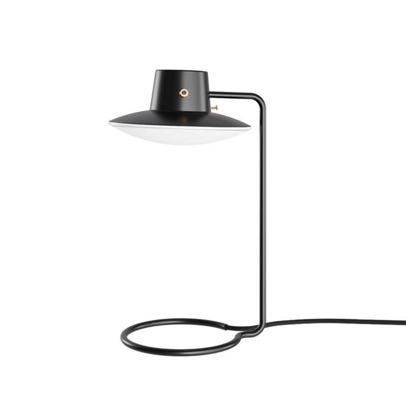 Lampe à poser AJ OXFORD H 41 Métal noir/ verre opalin LOUIS POULSEN