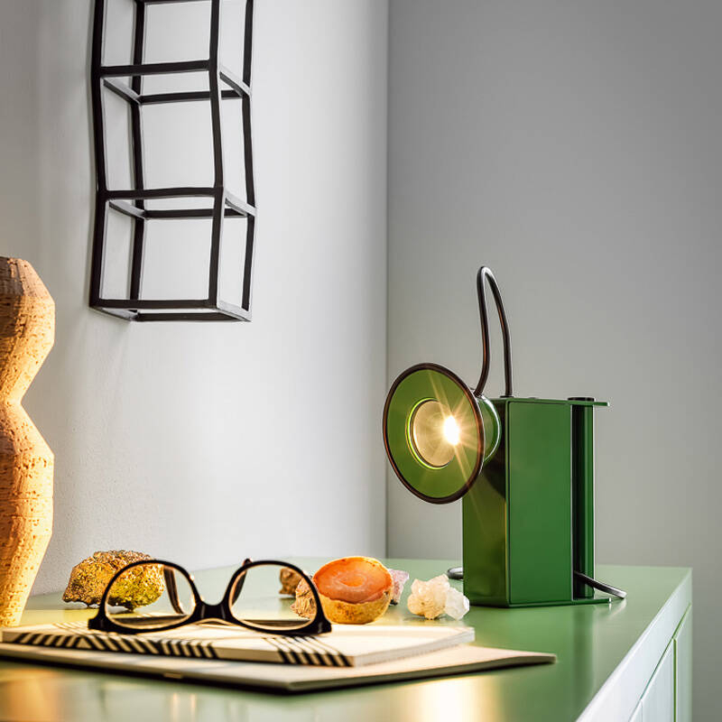 Lampe à poser MINIBOX Noir STILNOVO