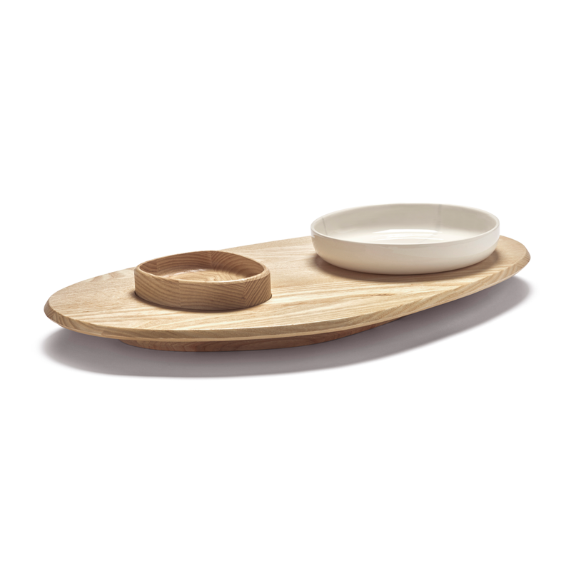 Plateau, plat PLATTER + BOWL 1 Frêne naturel SERAX
