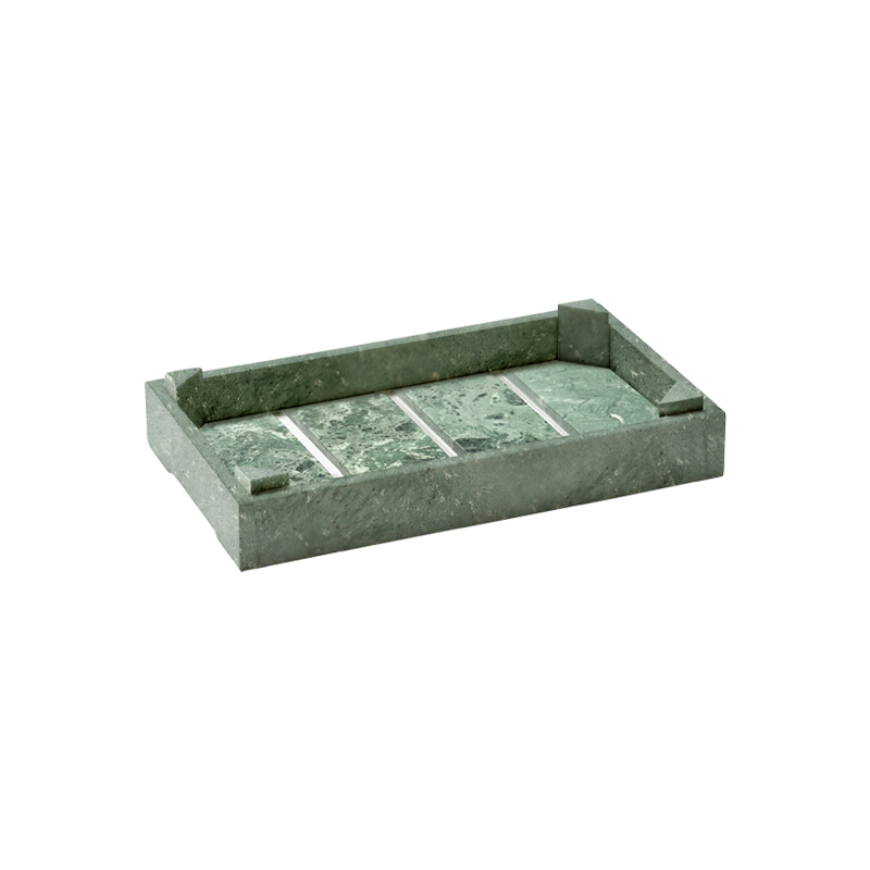 Plateau, plat TRAY S Marbre vert foncé SERAX