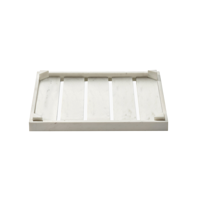 Plateau, plat TRAY M Marbre blanc SERAX