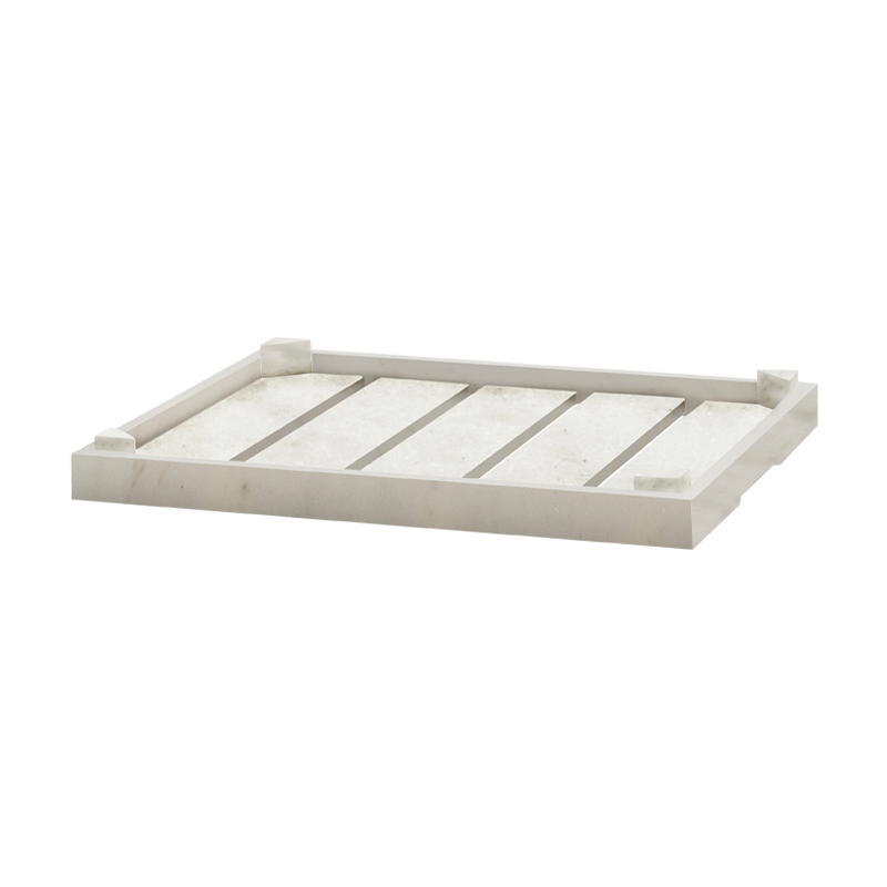 Plateau, plat TRAY M Marbre blanc SERAX