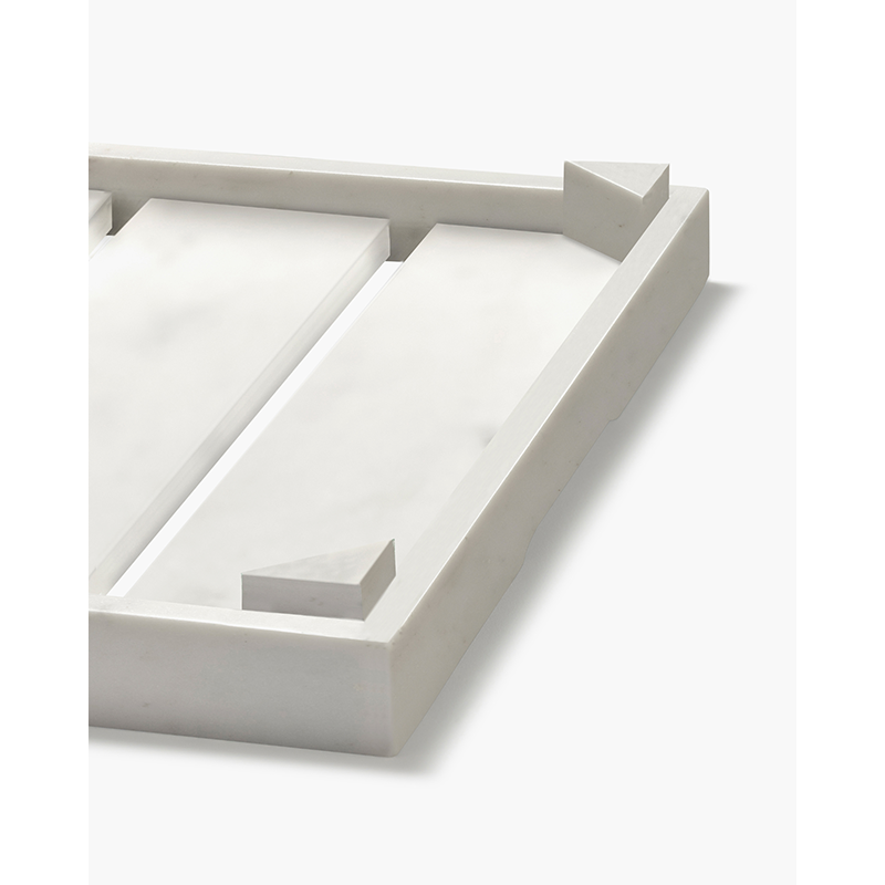 Plateau, plat TRAY M Marbre blanc SERAX