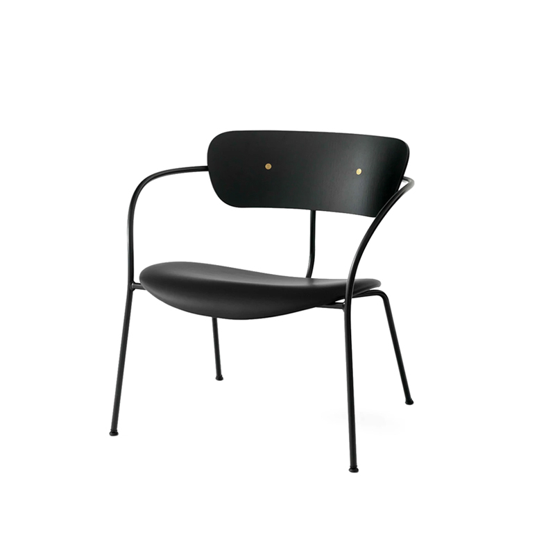 PAVILION AV6 Cuir Noir, détails Laiton