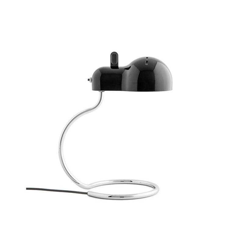 Lampe à poser MINITOPO Noir/  chrome  STILNOVO